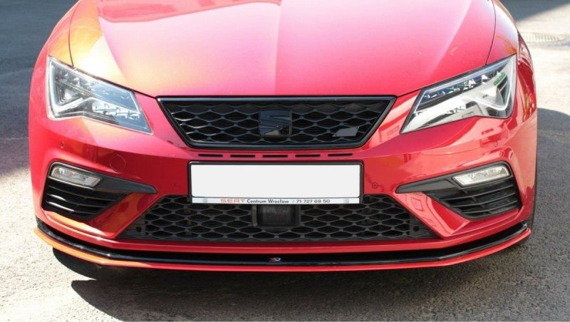 Maxton Front Ansatz V.3 für Seat Leon Cupra / FR Mk3 FL SE-LE-3F-CU-FD1G+FD3-RED
