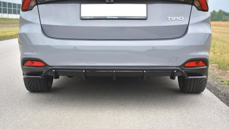 Maxton Diffusor Heck Ansatz für Fiat Tipo S-Design schwarz Hochglanz FI-TI-1-S-SW-RS1-G