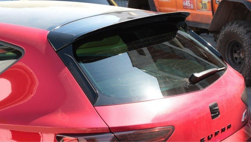 Maxton Spoiler CAP für Seat Leon Mk3 Cupra Facelift schwarz Hochglanz SE-LE-3F-CU-CAP1-G