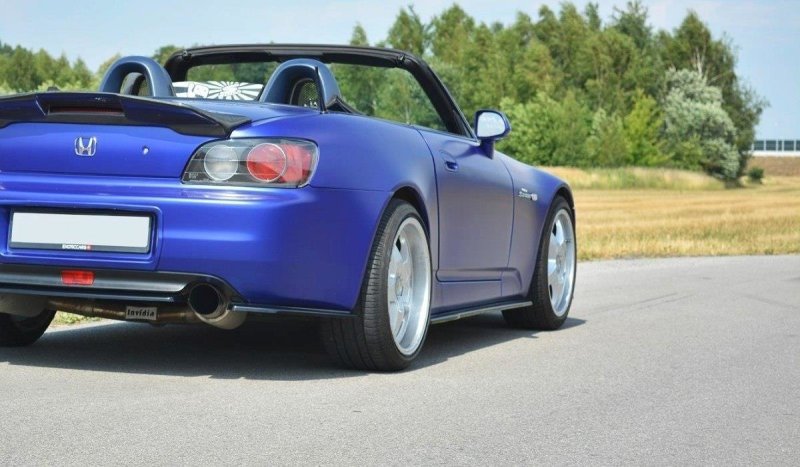 Preview: Maxton Heck Ansatz Flaps Diffusor für HONDA S2000 schwarz Hochglanz HO-S2000-1-RSD1-G