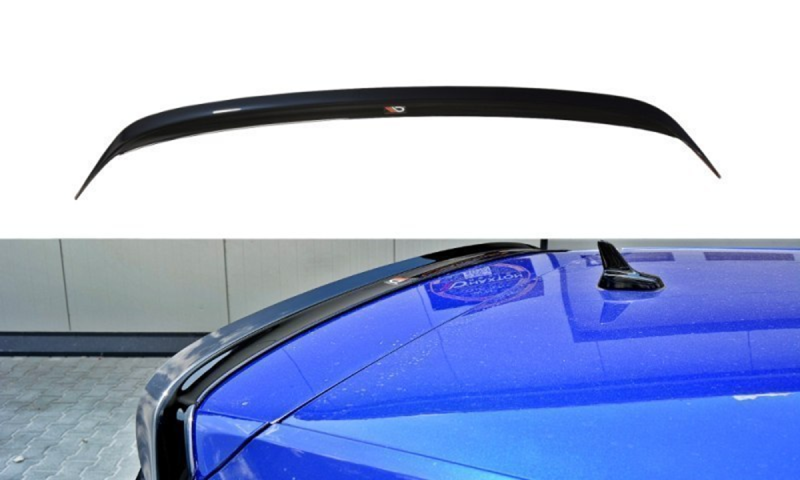 Maxton Spoiler CAP V.1 für Volkswagen Golf 7 / 7 Facelift R / R-Line / GTI  schwarz Hochglanz VW-GO-7F-R-CAP1-G