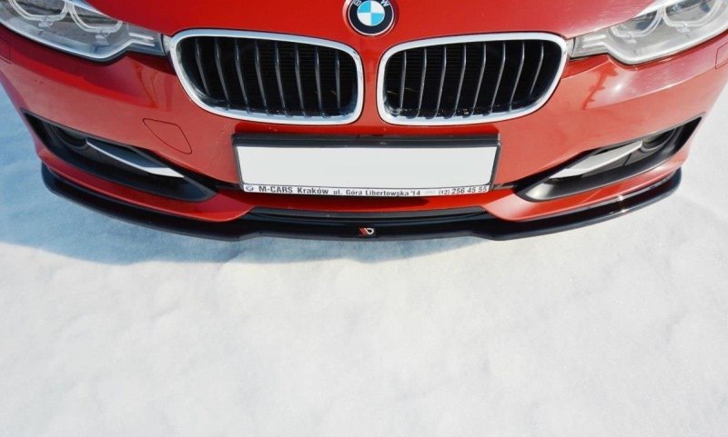 Maxton Front Ansatz V.1 für BMW 3er F30 schwarz Hochglanz BM-3-F30-FD1-G