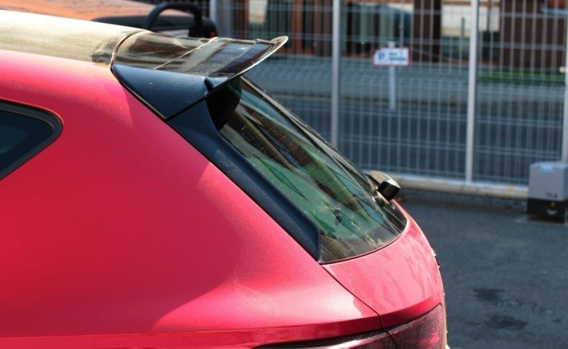 Maxton Spoiler CAP für Seat Leon Mk3 Cupra Facelift schwarz Hochglanz SE-LE-3F-CU-CAP1-G