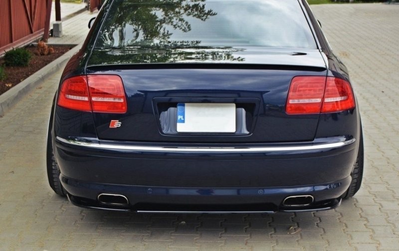 Maxton Mittlerer Diffusor Heck Ansatz für AUDI S8 D3 DTM LOOK schwarz Hochglanz AU-S8-D3-RD1+RD2-G