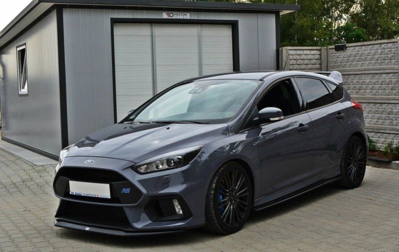 Maxton Front Ansatz V.2 für Ford Focus RS Mk3 schwarz Hochglanz FO-FO-3-RS-FD2-G