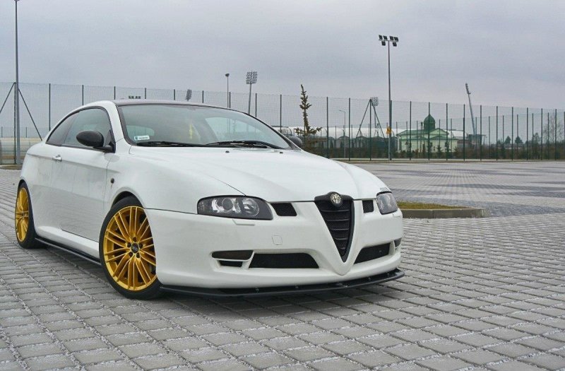 Maxton Front Ansatz V.1 für Alfa Romeo GT schwarz Hochglanz AL-GT-FD1-G
