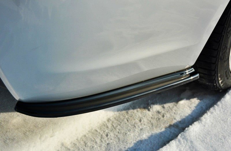 Maxton Heck Ansatz Flaps Diffusor für BMW 3er E90 M Paket schwarz Hochglanz BM-3-90-MPACK-RSD1-G