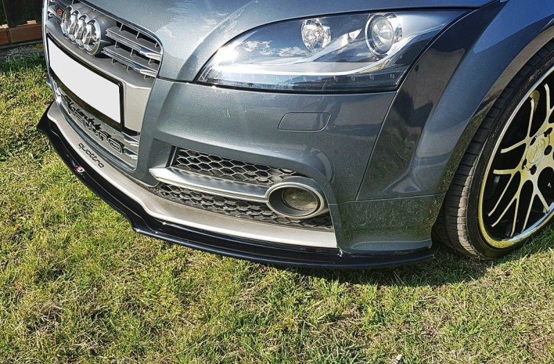 Maxton Front Ansatz V.1 für Audi TT S Mk2 (8J) schwarz Hochglanz AU-TT-2-S-FD1-G
