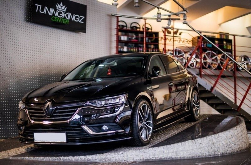 Preview: Maxton Front Ansatz für RENAULT TALISMAN V.1 schwarz Hochglanz RE-TA-1-FD1-G