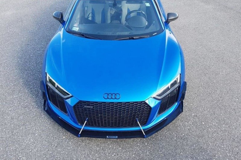 Maxton Stoßstangen Flaps Wings vorne Canards für Audi R8 Mk.2 AU-R8-2-CNC-CAN1