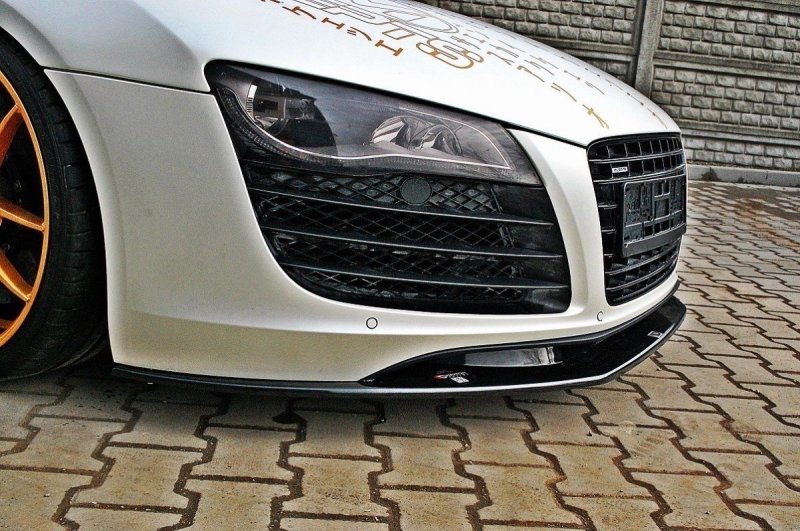 Maxton Front Ansatz für Audi R8 Mk.1 schwarz Hochglanz AU-R8-1-FD1+FD1R-G