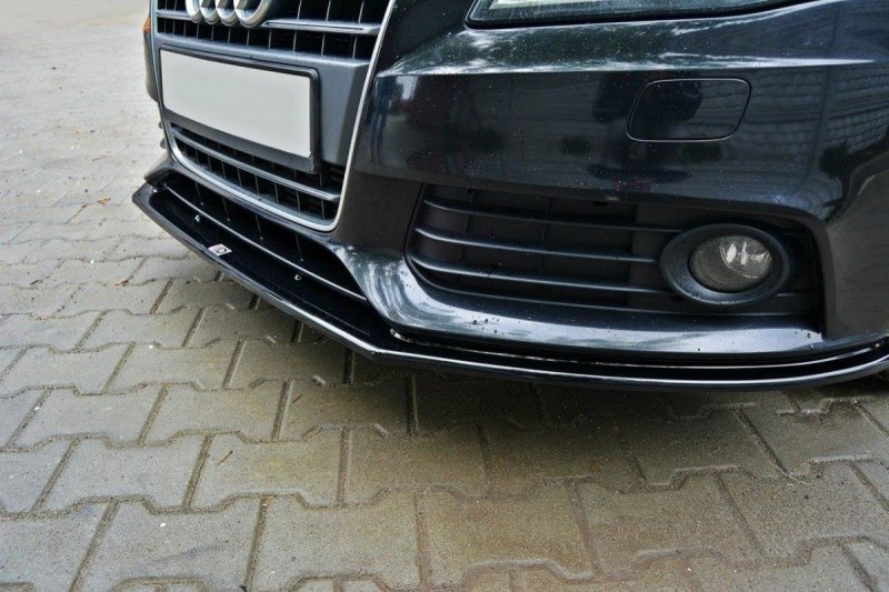 Maxton Front Diffuser V.2 Audi A4 B8 schwarz Hochglanz AU-A4-B8-FD2-G