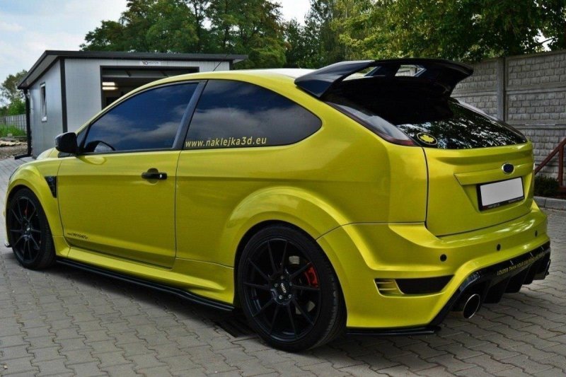 Maxton Seitenschweller Diffuser Ford Focus RS Mk2 schwarz Hochglanz FO-FO-2-RS-SD1-G