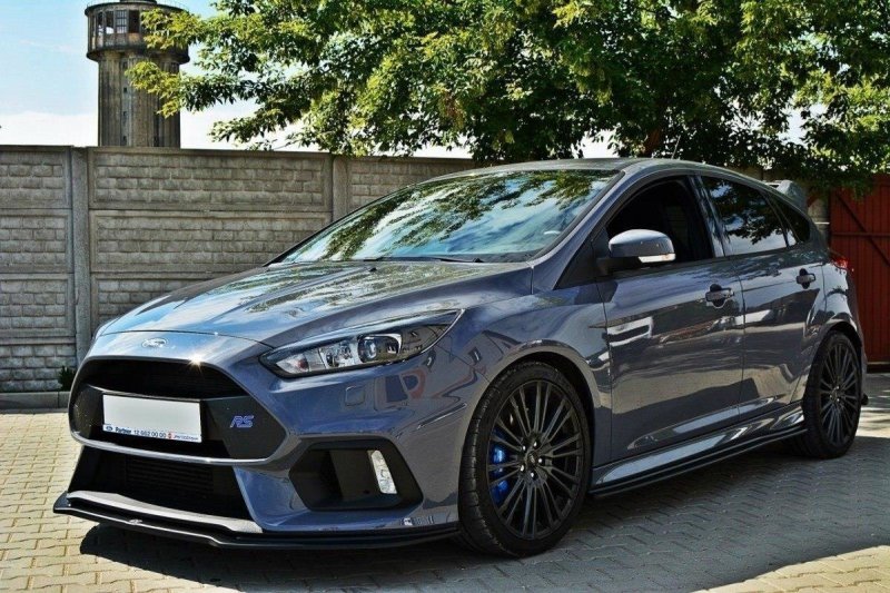 Maxton Front Ansatz V.4 für Ford Focus RS Mk3 schwarz Hochglanz FO-FO-3-RS-FD4-G
