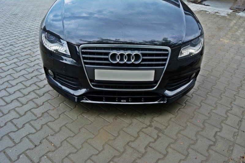 Maxton Front Diffuser V.1 Audi A4 B8 schwarz Hochglanz AU-A4-B8-FD1-G