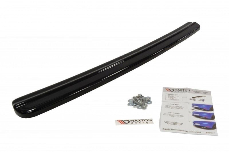 Maxton Mittlerer Diffusor Heck Ansatz für TOYOTA CELICA T23 vor Facelift schwarz Hochglanz TO-CE-7-RD1-G
