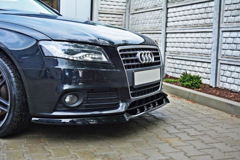 Maxton Front Diffuser V.1 Audi A4 B8 schwarz Hochglanz AU-A4-B8-FD1-G