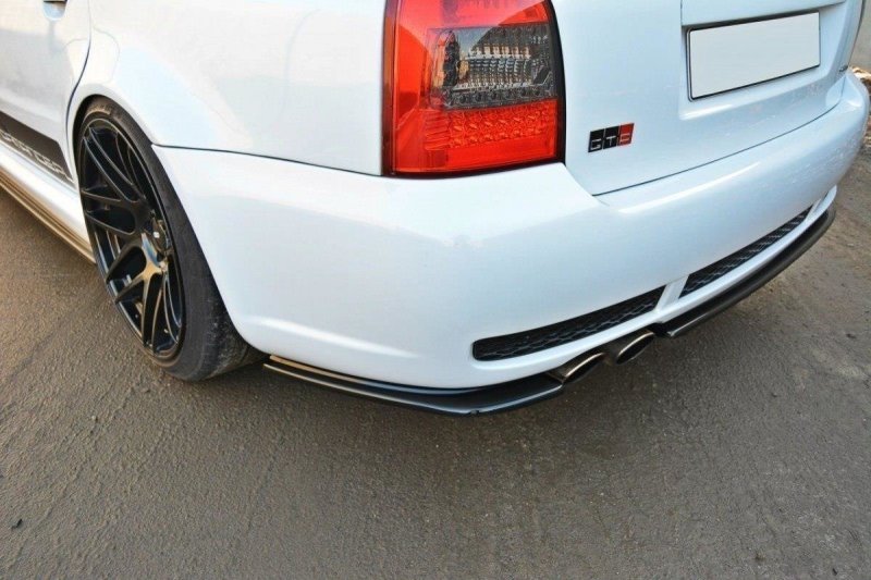 Maxton Diffusor Heck Ansatz für AUDI RS4 B5 schwarz Hochglanz AU-RS4-B5-RSD1-G