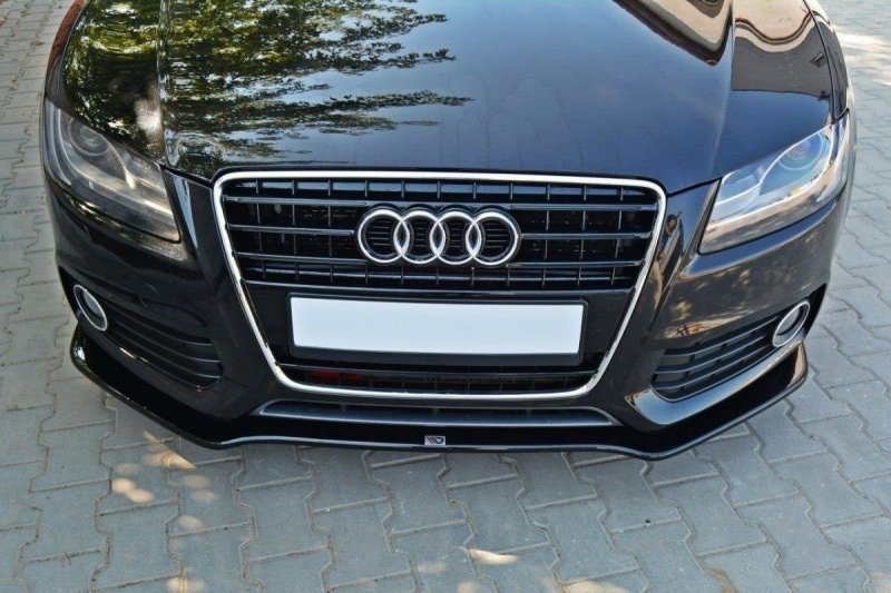 Maxton Front Ansatz für Audi S5 / A5 S-Line 8T schwarz Hochglanz AU-A5-SLINE-FD1-G