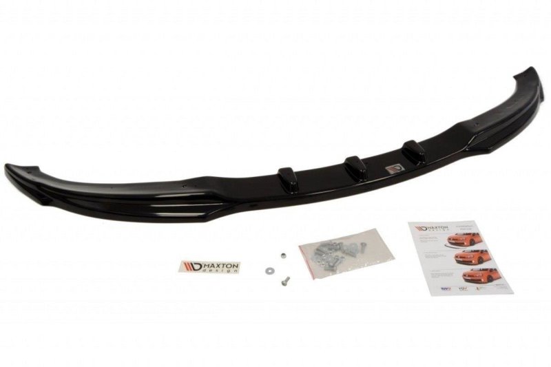 Maxton Front Ansatz für BMW 3er E46 COUPE Facelift schwarz Hochglanz BM-3-46F-CE-FD1-G