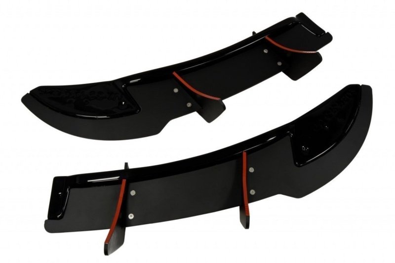 Maxton Heck Ansatz Flaps Diffusor für VW GOLF 6 R (CNC) schwarz Hochglanz VW-GO-6-R-CNC+RSD2-G