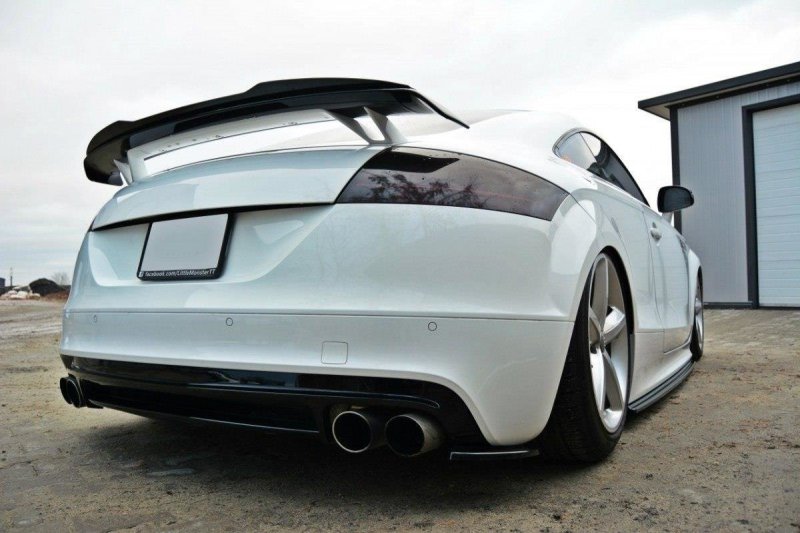 Maxton Heck Ansatz Flaps Diffusor für Audi TT S 8J schwarz Hochglanz AU-TT-2-SLINE-RSD1-G