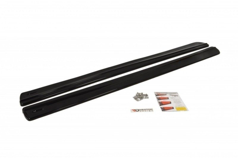 Maxton Seitenschweller Ansatz für SEAT IBIZA 4 SPORTCOUPE (vor Facelift) schwarz Hochglanz SE-IB-4-SC-SD1-G