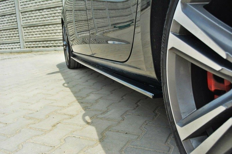 Maxton Seitenschweller Ansatz für SEAT LEON III CUPRA / FR schwarz Hochglanz SE-LE-3-FR-SD1-G