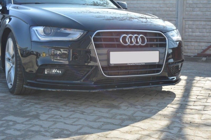 Maxton Front Diffuser V.1 Audi A4 B8 FL schwarz Hochglanz AU-A4-B8F-FD1-G