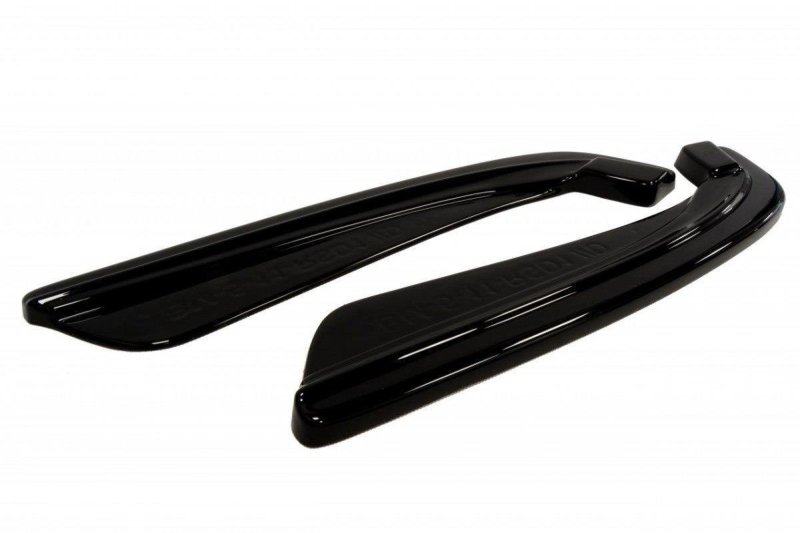 Maxton Heck Ansatz Flaps Diffusor für BMW 5er F11 M Paket (mit zwei Einzel Endstücken) schwarz Hochglanz BM-5-11-MPACK-RSD1-G