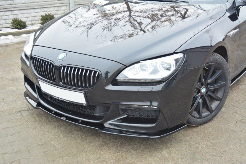 Maxton Front Ansatz für BMW 6er Gran Coupé M Paket schwarz Hochglanz BM-6-06-GC-M-PACK-FD1-G