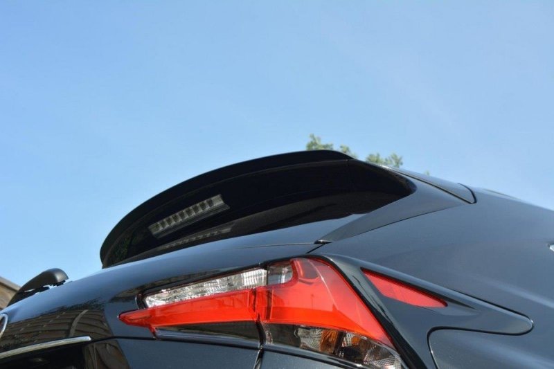 Preview: Maxton Spoiler CAP für Lexus NX Preface/Facelift schwarz Hochglanz LE-NX-1-CAP1-G