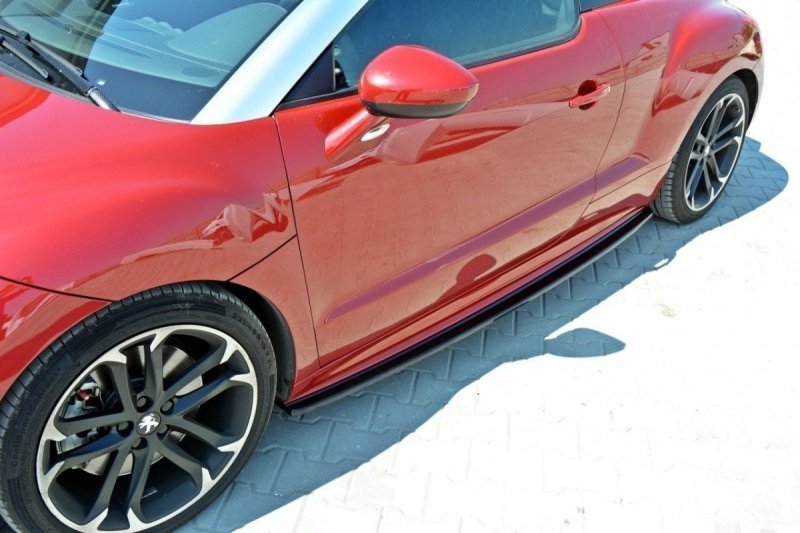 Maxton Seitenschweller Ansatz für PEUGEOT RCZ schwarz Hochglanz PE-RCZ-1/1F-SD1-G