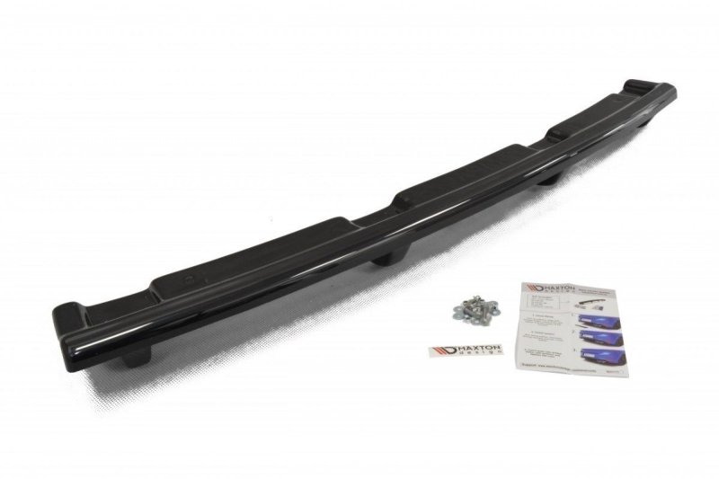 Maxton Mittlerer Diffusor Heck Ansatz für BMW 4er F32 M Paket im DTM LOOK schwarz Hochglanz BM-4-F32-MPACK-RD1+RD2-G