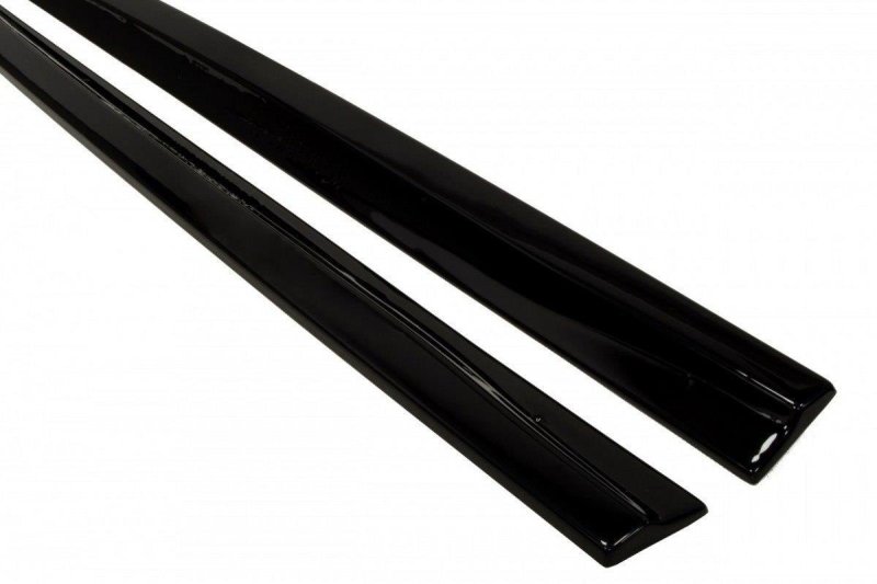 Maxton Seitenschweller Ansatz für RENAULT MEGANE 3 RS schwarz Hochglanz RE-ME-3-RS-SD1-G