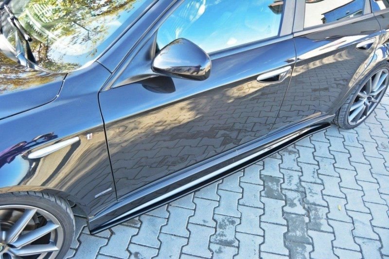 Maxton Seitenschweller Ansatz für ALFA ROMEO 159 TI schwarz Hochglanz AL-159-TI-SD1-G
