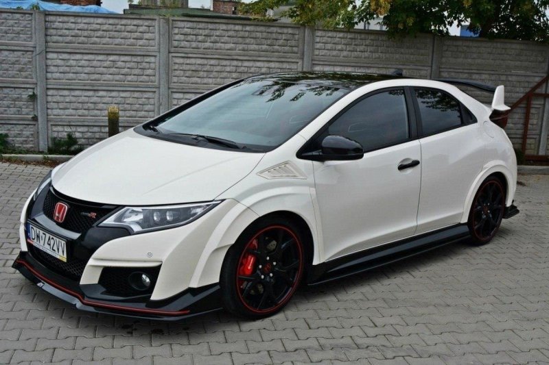 Maxton Seitenschweller Ansatz für HONDA CIVIC IX TYPE R schwarz Hochglanz HO-CI-9-TYPE-R-SD1-G