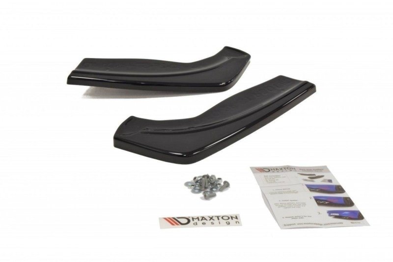 Maxton Heck Ansatz Flaps Diffusor V.1 für Ford Focus ST Mk2 FL schwarz Hochglanz FO-FO-2F-ST-RSD1-G