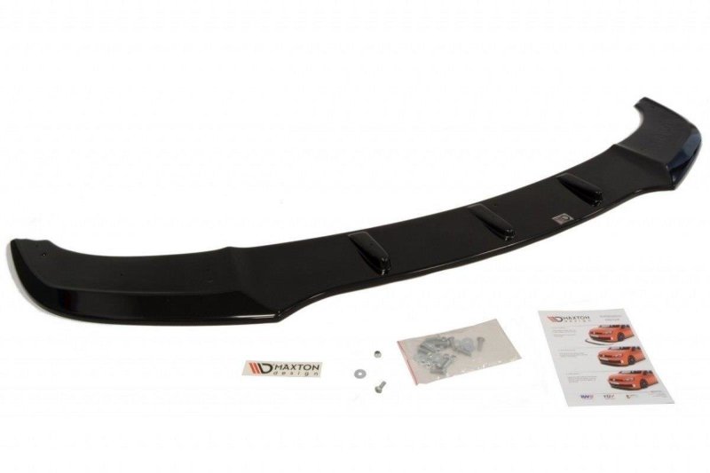 Maxton Front Ansatz V.1 für BMW 5er F10/F11 M Paket schwarz Hochglanz BM-5-10-MPACK-FD1-G