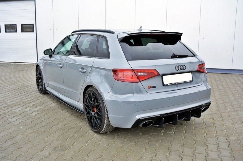 Maxton Spoiler CAP V.1 für Audi RS3 8V / 8V FL Sportback schwarz Hochglanz AU-RS3-8V-CAP1-G