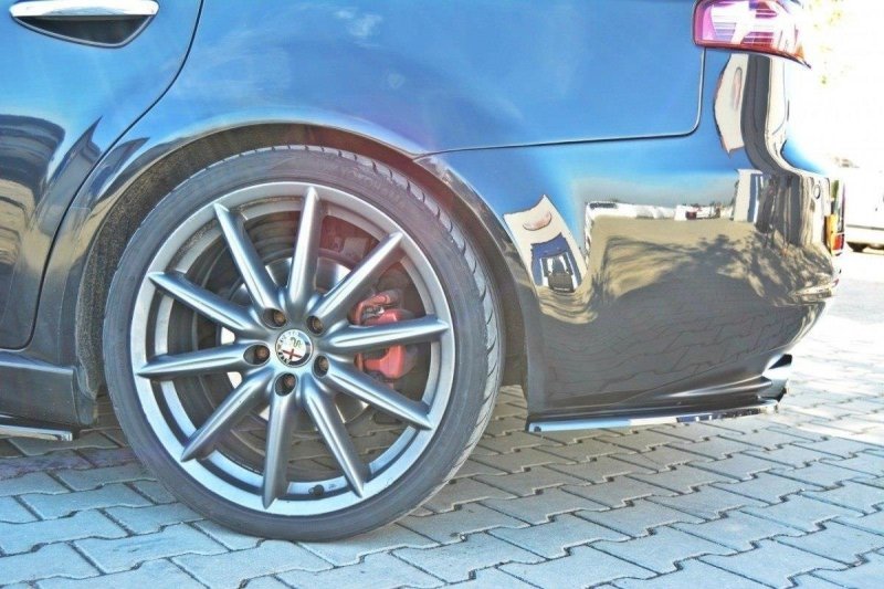 Maxton Heck Ansatz Flaps Diffusor für ALFA ROMEO 159 schwarz Hochglanz AL-159-RSD1-G