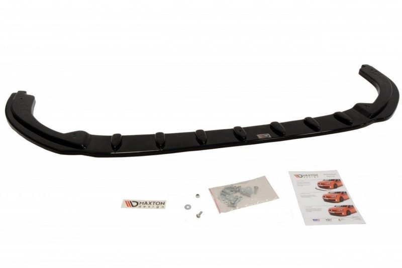 Maxton Front Ansatz V.1 für PEUGEOT RCZ schwarz Hochglanz PE-RCZ-1-FD1-G