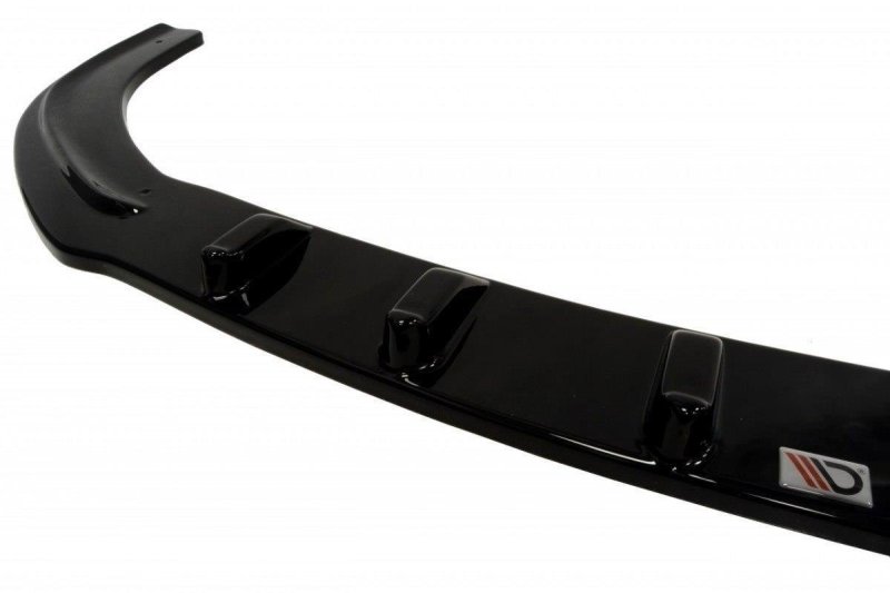 Preview: Maxton Front Ansatz für MAZDA 6 MK2 (FÜR DYNAMIC SPORTSTOßSTANGE) schwarz Hochglanz MA-6-2-FD1-G