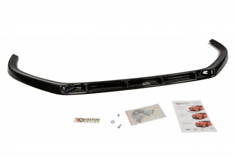 Maxton Front Ansatz für PEUGEOT 308 vor Facelift schwarz Hochglanz PE-308-FD1-G