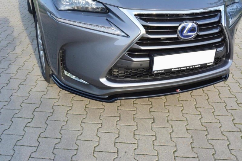 Preview: Maxton Front Ansatz V.1 für Lexus NX Mk1 Carbon Look  LE-NX-1-FD1-C