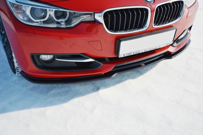 Maxton Front Ansatz V.1 für BMW 3er F30 schwarz Hochglanz BM-3-F30-FD1-G