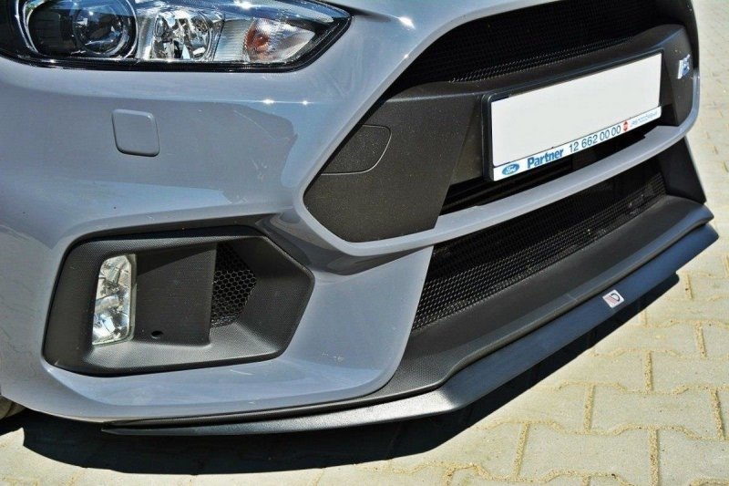 Maxton Front Ansatz V.2 für Ford Focus RS Mk3 schwarz Hochglanz FO-FO-3-RS-FD2-G