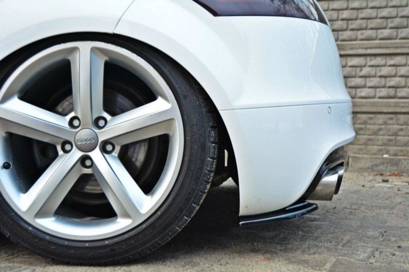 Maxton Heck Ansatz Flaps Diffusor für Audi TT S 8J schwarz Hochglanz AU-TT-2-SLINE-RSD1-G