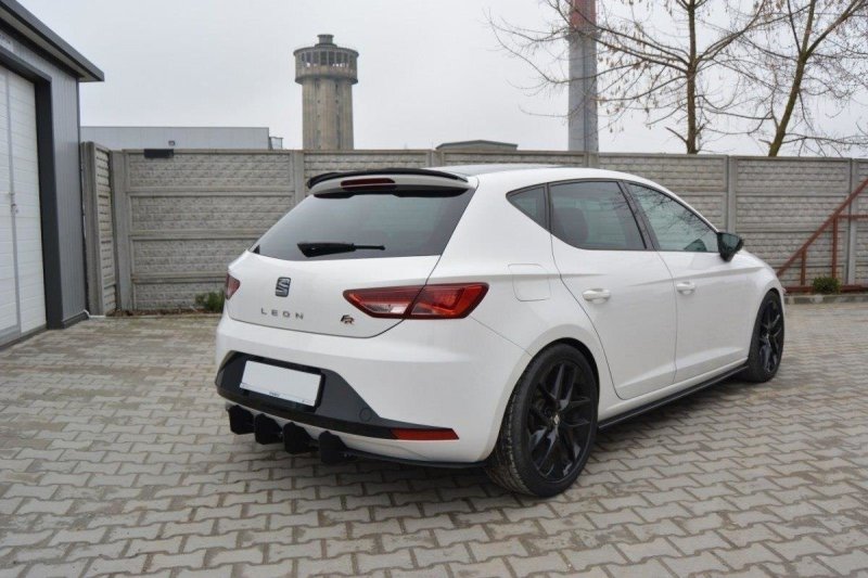 Maxton Spoiler CAP für SEAT LEON III FR schwarz Hochglanz SE-LE-3-FR-CAP1-G