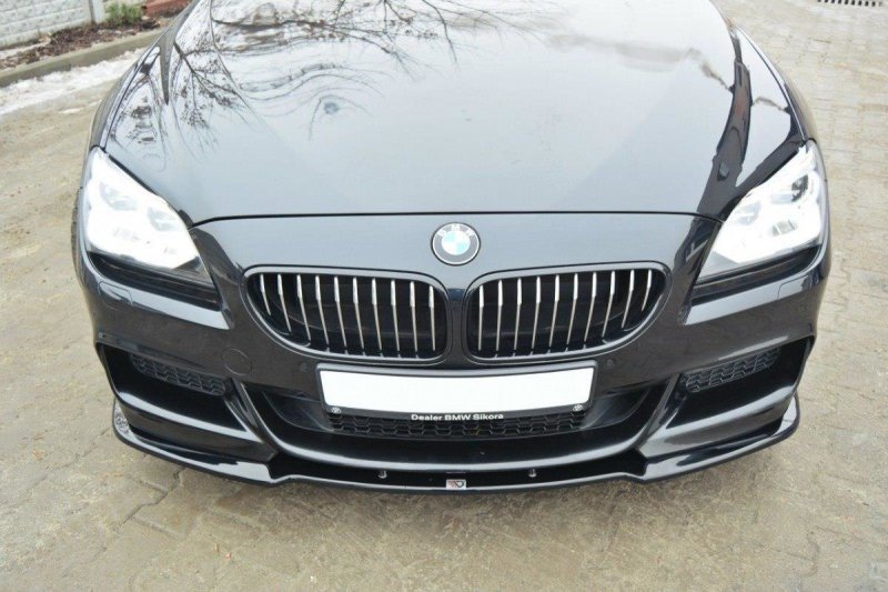 Maxton Front Ansatz für BMW 6er Gran Coupé M Paket schwarz Hochglanz BM-6-06-GC-M-PACK-FD1-G